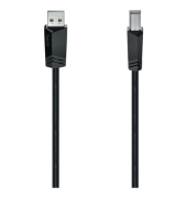 Anschlusskabel, USB AUSB B-STST, L: 3 m, schwarz