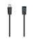 Verlängerungskabel, 2 x USB A - SteckerBuchse, L: 1,5 m, schwarz