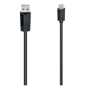 USB-Kabel 200632, 1,5m, USB-A auf USB-C, schwarz