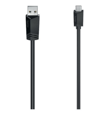 USB-Kabel 200632, 1,5m, USB-A auf USB-C, schwarz