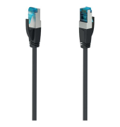 Patchkabel CAT 6a, 2 x RJ-45 - SteckerStecker, L: 3 m, schwarz