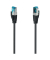 Patchkabel CAT 6a, 2 x RJ-45 - SteckerStecker, L: 3 m, schwarz