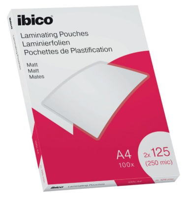 Laminiertasche, A4, 0,125 mm, farblos, matt
