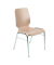 Besucherstuhl WING V, stapelbar, Holz buche, chrom