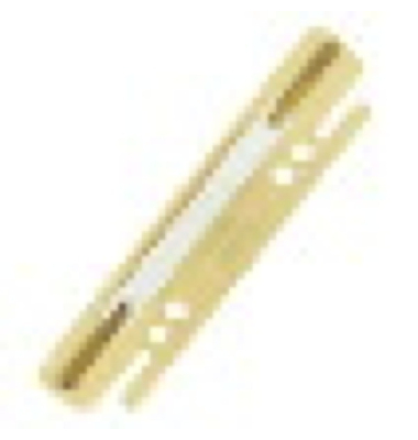 Heftstreifen, Hartfolie, 38 x 158 mm, sand