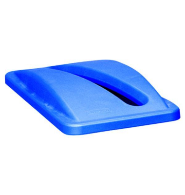 Deckel Rubbermaid 2703 Slim Jim, für Papiereinwurf, blau Mülleimer-Deckel
