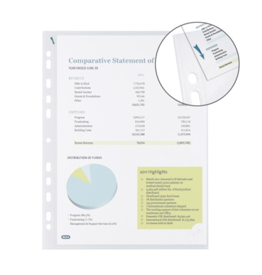 Prospekth&uuml;llen QuickIn 400012939 extrabreit, A4+ glasklar glatt, oben offen, 0,07mm