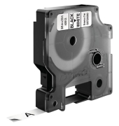 Schriftband K80002W4, 9mm x 7m, schwarz/weiß, laminiert, kompatibel zu D1 40913 / S0720680