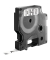 Schriftband K80002W4, 9mm x 7m, schwarz/weiß, laminiert, kompatibel zu D1 40913 / S0720680