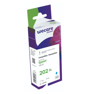 Druckerpatrone K12724W4 K12724W4 (kompatibel mit Epson 202XL), cyan, ca. 650 Seiten