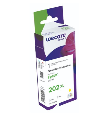 Druckerpatrone K12726W4 K12726W4 (kompatibel mit Epson 202XL), gelb/blau, ca. 650 Seiten