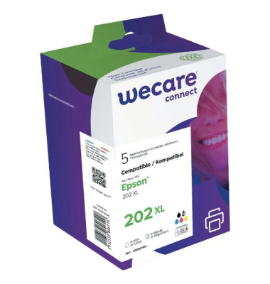 Druckerpatrone K10507W4 K10507W4 (kompatibel zu Epson 202XL), 5 Farben, ca. 550 Seiten