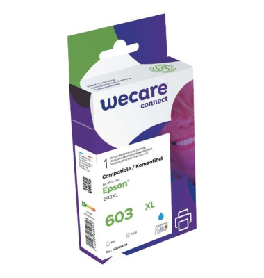 Druckerpatrone K20808W4 K20808W4 (kompatibel mit Epson 603XL), cyan, ca. 550 Seiten
