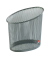 Stifteköcher Mesh, Stahl, Ellipse, 103 x 73 x 120 mm, 1 Fach, silber