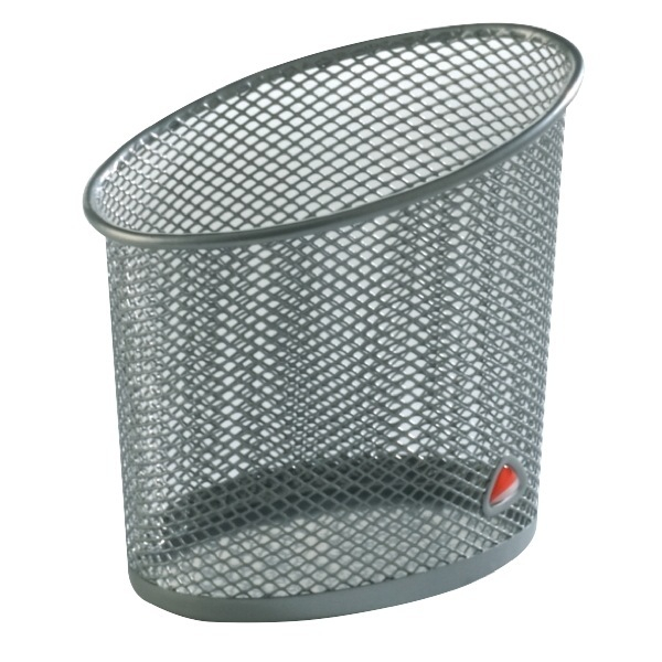3129710008896 - Stifteköcher Mesh Stahl Ellipse 103 x 73 x 120 mm 1 Fach silber 3129710008896 ALBA 3129710008896 - Stifteköcher Mesh Stahl Ellipse 103 x 73 x 120 mm 1 Fach silber 3129710008896 ALBA