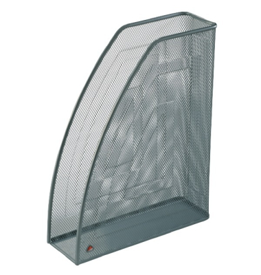 Stehsammler Mesh A4 aus Metall silber