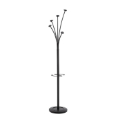 Garderobenständer Festival, Höhe: 187cm, Stahlrohr, schwarz