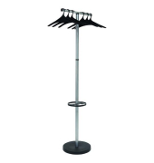 Garderobe PMWAVE2, Maße: 173 x 50cm, silber