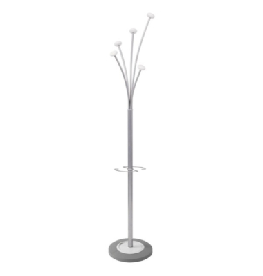 Garderobenständer Festival, Höhe: 187cm, Stahlrohr, weiß