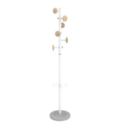 Garderobe Music, Größe: 175cm, MetallHolz, weiß