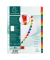 Kartonregister 1111E, A bis Z, A4, 160 g/m², farbige Taben, 20-teilig