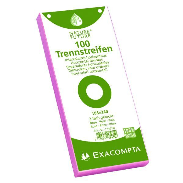 3130630134350 - Trennstreifen 13435B Forever rosarot 180g gelocht 24x105cm  3130630134350 100 Stück