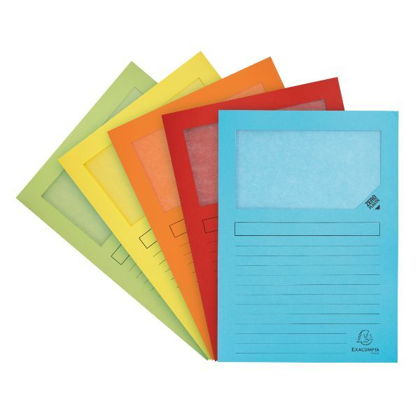 3130630505501 - Sichtmappen Super 50550E A4 farbig sortiert Papier 160g 3130630505501 50 Stück