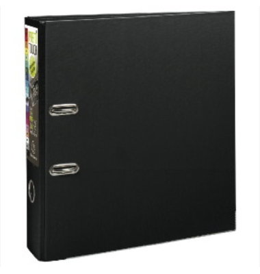Ordner Prem Touch 53341E, A4 80mm breit Kunststoff vollfarbig schwarz