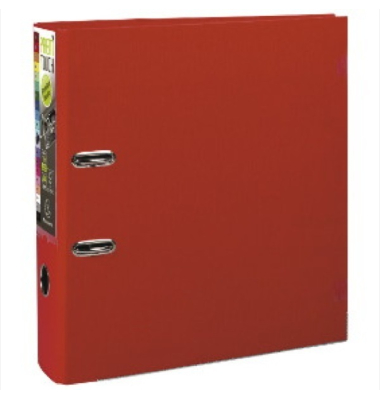 Ordner Prem Touch 53345E, A4 80mm breit Kunststoff vollfarbig rot