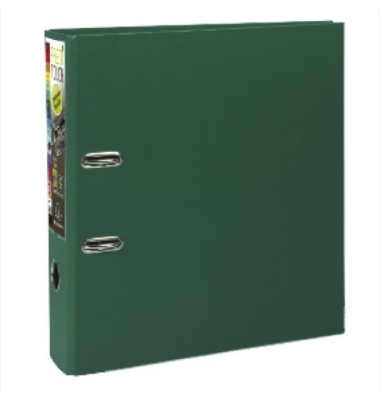 Ordner Prem Touch 53353E, A4 80mm breit Kunststoff vollfarbig grün