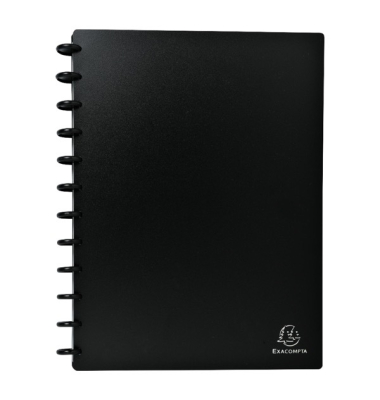 Visitenkartenbuch 75251E, DIN A4, für 192 Karten, schwarz