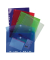 Dokumententasche 57380E, A4, transparent blau/violett/gr&uuml;n/rot/farblos, Polypropylen (PP), Klettverschluss