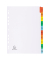 Kartonregister 1110E, 1 bis 10, A4, 160 g/m², farbige Taben, 10-teilig