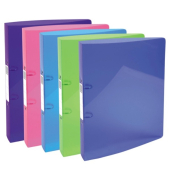 Ringbuch Iderama ohne 54780E, A4+ 2 Ringe 30mm Ring-Ø halbstarkes PP farbig sortiert