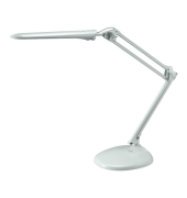 LED-Schreibtischlampe Cosmix, weiß, mit Standfuß, dimmbar