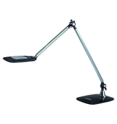 LED-Schreibtischlampe Duke, schwarz, mit Standfuß, dimmbar