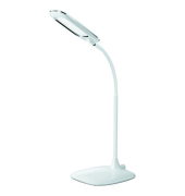 LED-Schreibtischlampe Mika, weiß, mit Standfuß, dimmbar