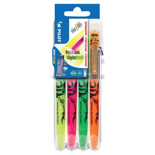 3131910546818 - Textmarker FriXion light S4 0546818 Etui 4-farbig sortiert 38mm Keilspitze 3131910546818 Pilot