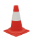 Verkehrsleitkegel CSC301, Höhe: 300mm, rotweiß