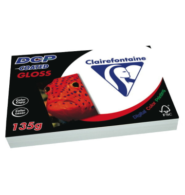 Farblaserpapier DCP Coate 6841C A4 135g weiß glänzend