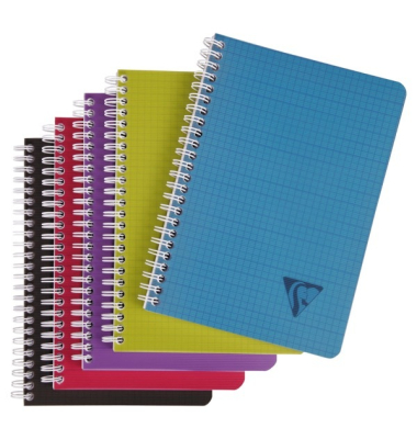 Collegeblock 329506C Linicolor, kariert / kariert ohne Rand, A5, 90g, sortiert, 80 Blatt