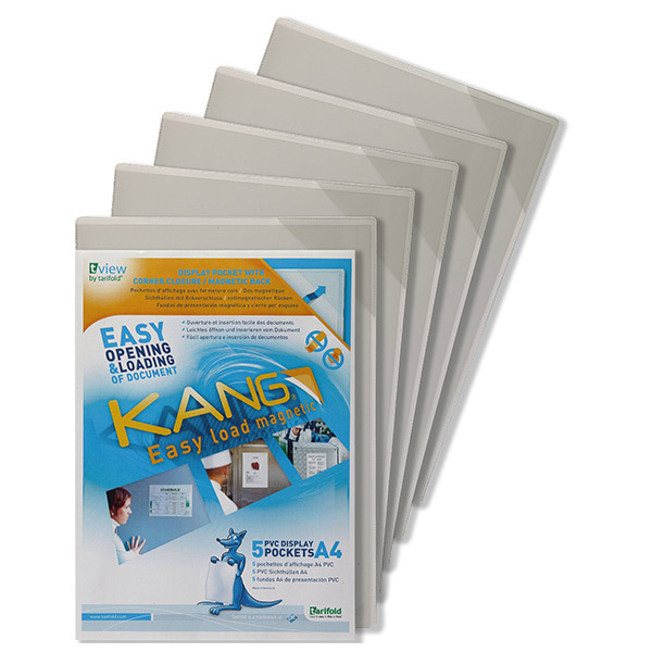 3377991946905 - Infotasch 194690 Kang A4 magnetisc Rückseite klar 3377991946905 tarifold 5 Stück