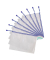 PVC Tasche 509001, mit Zipper, A4, blau