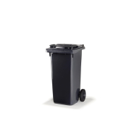 Müllcont 10060, mit 2 Rädern, Inhalt: 120 Liter, grau  grau Müllcontainer