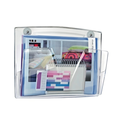 Wandbriefkorb ReCeption 1001710111, A4, klar, Polystyrol