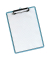 Klemmbrett 105569 A4 blau transparent Kunststoff inkl Aufhängeöse 