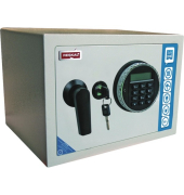 Tresor FA62742 9.5kg weiß mit Elektronik- und Standardschloss Stahl