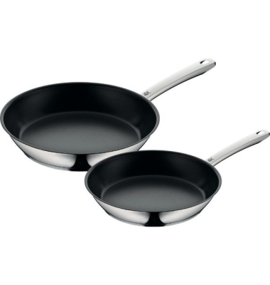 Edelstahlpfannen-Set, beschichtet 2428 cm