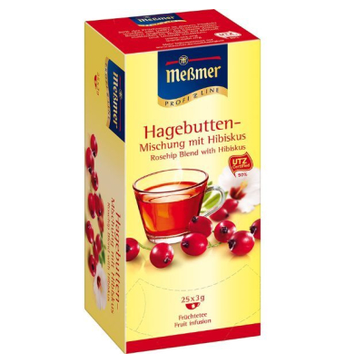 Tee 811290, Hagebutte mit Kräutern, 25 Beutel a 3,0g