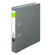 Ordner Grüner Balken 11311008, A4 50mm schmal Karton Wolkenmarmor schwarz
